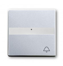 Клавиша для механизма 1-клавишного выключателя, поле для надписи, световод, ""ЗВОНОК"" Future/Axcent/Carat/Династия, серебр. алюм."  2CKA001731A4000