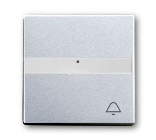 Клавиша для механизма 1-клавишного выключателя, поле для надписи, световод, ""ЗВОНОК"" Future/Axcent/Carat/Династия, серебр. алюм."  2CKA001731A4000