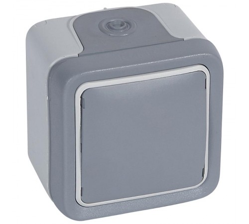 Plexo Серый Вывод кабельный с зажимом наружный монтаж (в сборе) IP20  069745  Legrand