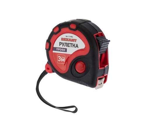 Рулетка Профи прорезиненный корпус 3 м х 16 мм  12-9004  REXANT