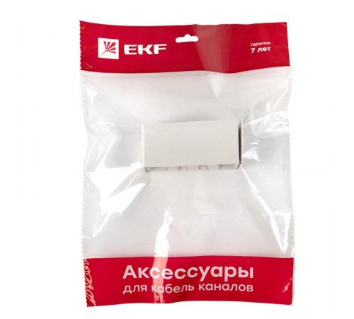 Соединитель (100х40) (2 шт) Plast EKF PROxima Белый    conw-100-40x2   EKF 