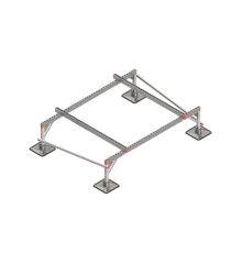Опорная конструкция для установки оборудования TECHNORAPTOR STEELFOOT 2000х1500 тип 2  KM-TR-STF-SSEI-2000-1500-2  КМ - профиль