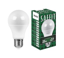 Лампа светодиодная SBA6525 25W 4000K 230V E27 A65  55088  SAFFIT