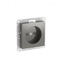 AtlasDesign Сталь Розетка без заземления без шторок, 16А, механизм, быстрозажимные клеммы  ATN000941S  SE