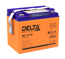 Аккумуляторная батарея Solar серии GEL 12-33 12В/33Ач  GEL 12-33  DELTA
