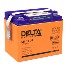 Аккумуляторная батарея Solar серии GEL 12-33 12В/33Ач  GEL 12-33  DELTA