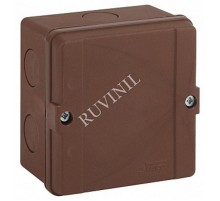 Коробка распределительная Тусо для о/п, 98х98х60мм не распростр.горение HF без вводов, IP65 керам.клеммник на 3 пол до 10 мм2