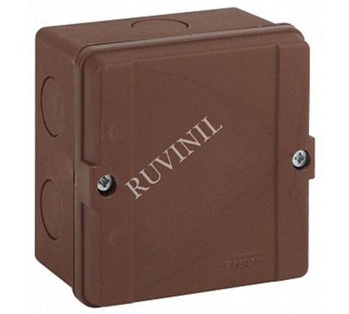 Коробка распределительная Тусо для о/п, 98х98х60мм не распростр.горение HF без вводов, IP65 керам.клеммник на 3 пол до 10 мм2