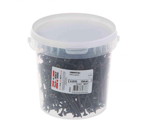 Саморез ШСГД 4,2х75 (250 шт) - ведро ( 1,073 кг)  100177  Tech-KREP
