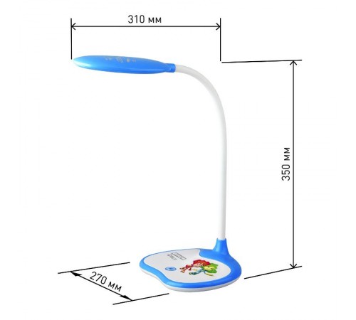 Светильник настольный светодиодный NLED-433-6W-BU синий ФИКСИКИ наст.  Б0028462  ЭРА