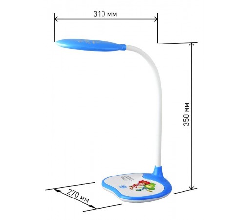 Светильник настольный светодиодный NLED-433-6W-BU синий ФИКСИКИ наст.  Б0028462  ЭРА