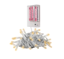 Гирлянда декоративная питание от ЭП  DC-G01-80Y, 80 желт. LED, 7.8 м., 8 реж., 3xAA, IP20  .5047730  ФАZА