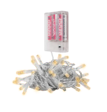 Гирлянда декоративная питание от ЭП  DC-G01-80Y, 80 желт. LED, 7.8 м., 8 реж., 3xAA, IP20  .5047730  ФАZА