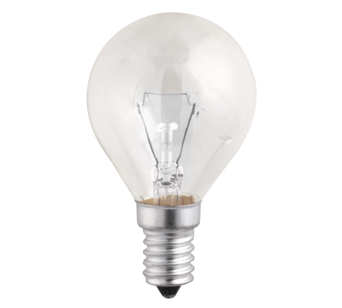 Лампа накаливания ЛОН 40Вт E14 240В P45 clear  3320256  Jazzway