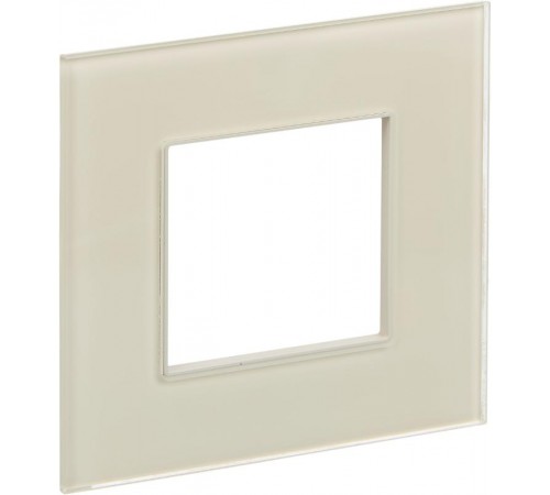 SKANDY Рамка 1-местная SK-F21B стекло беж.   SK-M12-G-K10  IEK