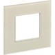 SKANDY Рамка 1-местная SK-F21B стекло беж.   SK-M12-G-K10  IEK