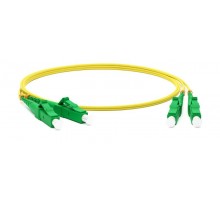 Патч-корд FC-D2-9-LC/AR-LC/AR-H-2M-LSZH-YL волоконно-оптический (шнур) SM 9/125 (OS2), LC/APC-LC/APC, 2.0 мм, duplex, LSZH, 2 м  28287  Hyperline