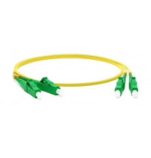 Патч-корд FC-D2-9-LC/AR-LC/AR-H-10M-LSZH-YL волоконно-оптический (шнур) SM 9/125 (OS2), LC/APC-LC/APC, 2.0 мм, duplex, LSZH, 10 м  250722  Hyperline