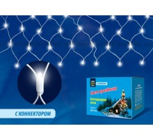 Гирлянда-сетка светодиодная  с эффектом мерцания  ULD-N2520-240/TWK WHITE IP67   25х2м. соед 240 диодов. белый свет. шнур белый  UL-00001354  Uniel