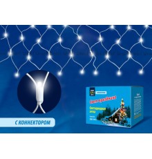 Гирлянда-сетка светодиодная  с эффектом мерцания  ULD-N2520-240/TWK WHITE IP67   25х2м. соед 240 диодов. белый свет. шнур белый  UL-00001354  Uniel