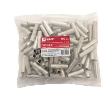 Гильза соединительная медная луженая ГМЛ 25-8 ГОСТ (2шт.)  gty-25-8g-r  EKF