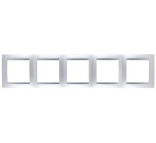 Simon 15 Алюминий Рамка универсальная, 5 постов  1500650-033  Simon