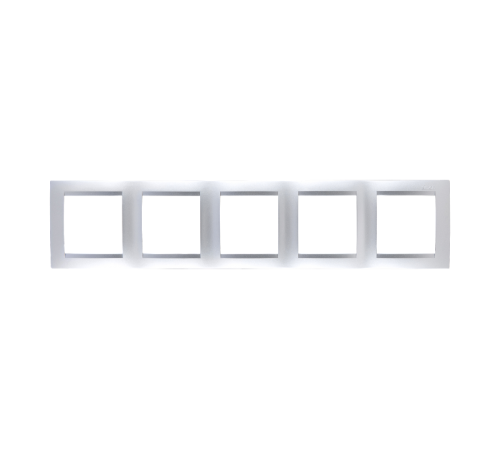 Simon 15 Алюминий Рамка универсальная, 5 постов  1500650-033  Simon