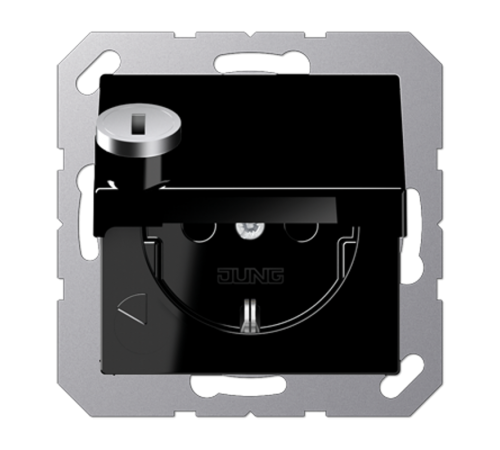 SCHUKO® розетка с замком A1520BFKLSLSW Jung
