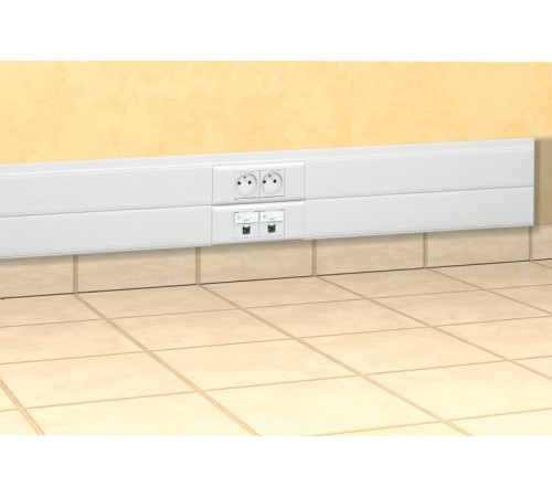 Кабель-канал 150*50 крышка 65 мм - 2шт. DLP белый  010427  Legrand