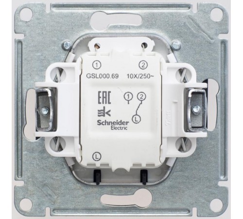 Glossa Шоколад Выключатель карточный, сх.6  GSL000869  SE