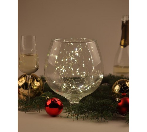 Гирлянда светодиодная  Нить 5 м теплый свет, на эл.пит.АА,  ENIN -5NW   (100/2500)  Б0047960  ЭРА