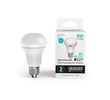 Лампа светодиодная Elementary R63 8W 650lm 4100K Е27 LED 1/10/50  63228  Gauss