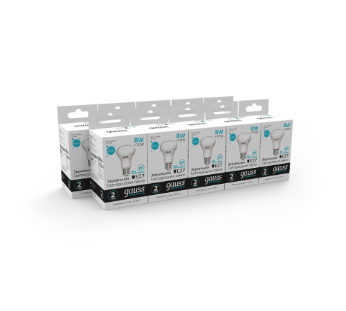 Лампа светодиодная Elementary R63 8W 650lm 4100K Е27 LED 1/10/50  63228  Gauss
