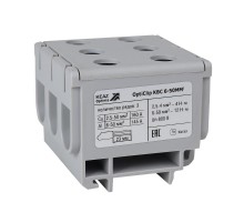 Клемма вводная силовая тройная OptiClip КВС 6-50 серая  351047  КЭАЗ