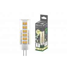 Лампа светодиодная G4-7 Вт-230 В-3000 К, SMD, 18,5x57 мм  SQ0340-0219  TDM