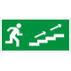Пиктограмма ПЭУ 006 По лестнице вверх направо (242х50) PC-M /комплект, 2шт./  2502000740  Световые Технологии