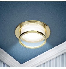 Светильник встраиваемый декоративный DK99 GD MR16 GU5.3 золото  Б0058395  ЭРА