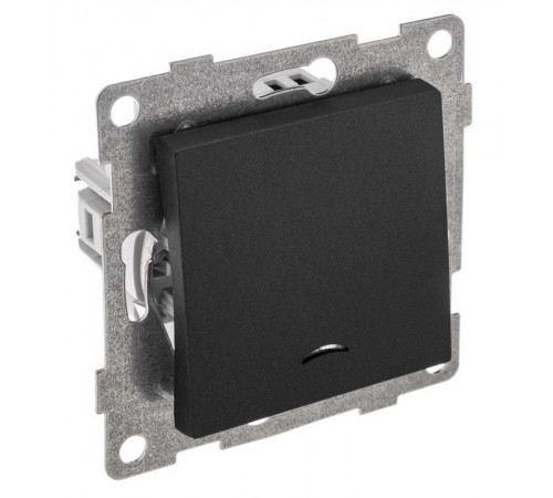 Ugra Выключатель 1кл. (инд), СУ , 10А, 250В, графит  С11В18-010  GUSI Electric