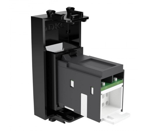 Компьютерная розетка "Черный квадрат" Avanti RJ-45 модульная, кат. 5е , 1 мод  4402461  DKC