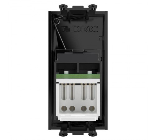 Компьютерная розетка "Черный квадрат" Avanti RJ-45 модульная, кат. 5е , 1 мод  4402461  DKC