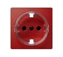 Simon 73 Накладка со шторками на розетку с/з, S73 Loft, красный  73041-67  Simon