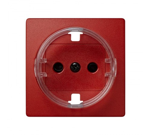 Simon 73 Накладка со шторками на розетку с/з, S73 Loft, красный  73041-67  Simon