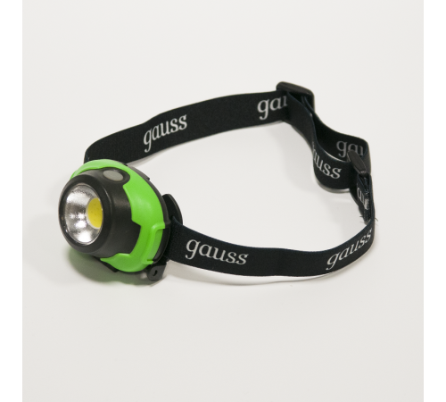 Фонарь налобный GFL302 3W 120lm 3xAAA LED 1/12/60  GF302  Gauss