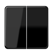 Двойная клавиша для балансирных механизмов выключателей (кнопок), в комплекте с CD95HP (крепежный элемент), возможно IP44; дюропласт; черный; CD500  