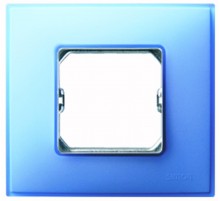 Simon 27 Рамка декоративная, 3 поста, (+суппорт), S27 Neos, Матовый, бирюзовый  27773-63  Simon