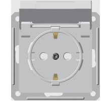 W59 Aqua Белый Розетка с заземлением с крышкой с защитными шторками IP44  RS16-152B-1-86  SE
