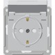 W59 Aqua Белый Розетка с заземлением с крышкой с защитными шторками IP44  RS16-152B-1-86  SE