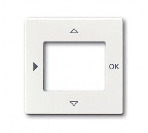 ABB Basic 55 Альп. белый Накладка для терморегулятора (мех. 1098 U, 1098 UF)  6430-0-0352   2CKA006430A0352  ABB