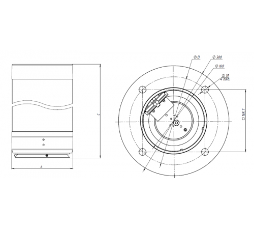 Осветительный комплекс COLOSS LED 50W RW 830 RAL9005 POLE 4M (без ЗДФ)  4798000030  Световые Технологии