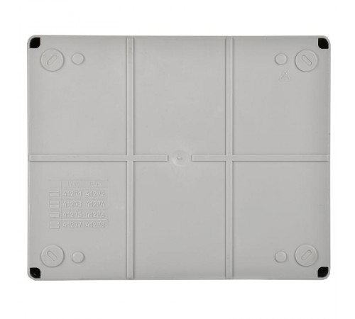 Коробка распределительная КМ4134 для о/п 240х195х90 мм IP55 (RAL7035, монт. плата, кабельные вводы 5 шт)  UKO10-240-195-090-K53-55  IEK